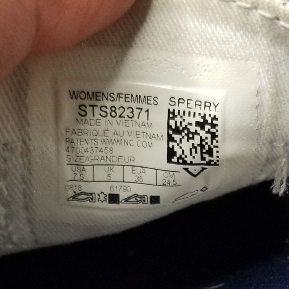 Sperry Women's size 7.5 white athletic shoes leather - Picture 4 of 4